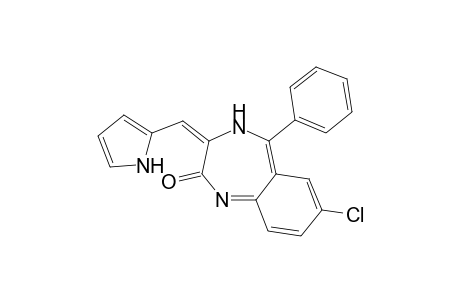 (3E)-7-chloranyl-5-phenyl-3-(1H-pyrrol-2-ylmethylidene)-4H-1,4-benzodiazepin-2-one