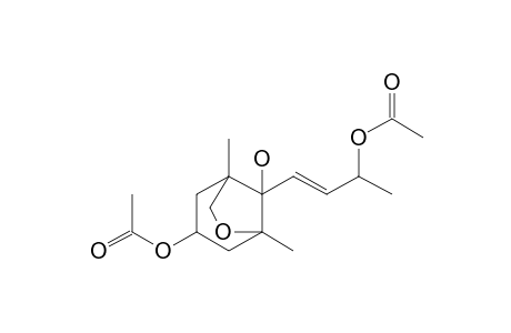 8-[(E)-3-Hydroxybut-1-enyl]-1,5-dimethyl-6-oxabicyclo[3.2.1]octane-3,8-diol diacetate