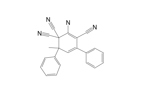 1-Amino-2,6,6-tricyano-3,5-diphenyl-5-methylcyclohexa-1,3-diene