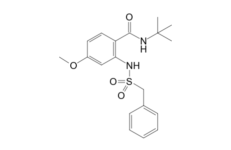 N-(tert-Butyl)-4-methoxy-2-[(phenylmethyl)sulfonamido]benzamide