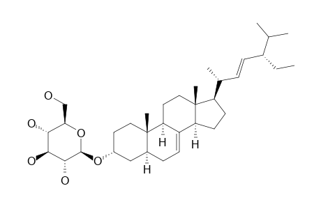 (24R)-STIGMAST-7,22(E)-DIEN-3-ALPHA-OL-BETA-D-GLUCOPYRANOSIDE