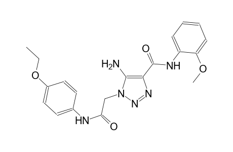 5-amino-1-[2-(4-ethoxyanilino)-2-oxoethyl]-N-(2-methoxyphenyl)-1H-1,2,3-triazole-4-carboxamide