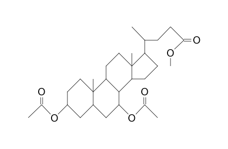 Cholan-24-oic acid, 3,7-bis(acetyloxy)-, methyl ester, (3.alpha.,7.alpha.)-