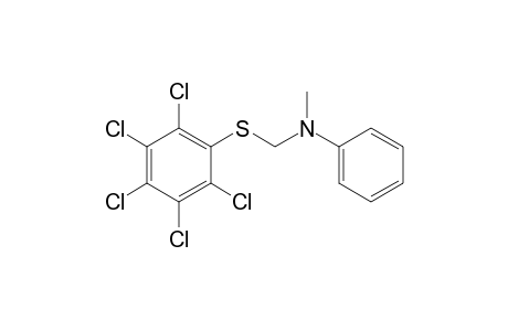 N-methyl-N-{[(pentachlorophenyl)thio]methyl}aniline