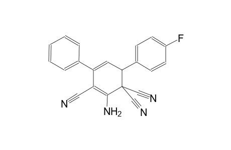 2-amino-6-(4-fluorophenyl)-4-phenyl-2,4-cyclohexadiene-1,1,3-tricarbonitrile