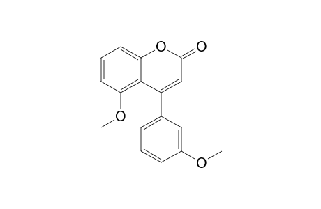 5-METHOXY-4-(3-METHOXYPHENYL)-2H-1-BENZOPYRAN-2-ONE