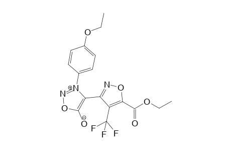 3-(p-Ethyloxyphenyl)-4-[4'-trifluoromethyl-5'-(ethoxycarbonyl)oxazol-3'-yl]sydnone