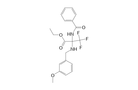 2-Benzamido-3,3,3-trifluoro-2-(m-anisylamino)propionic acid ethyl ester