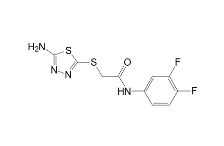 2-[(5-amino-1,3,4-thiadiazol-2-yl)sulfanyl]-N-(3,4-difluorophenyl)acetamide