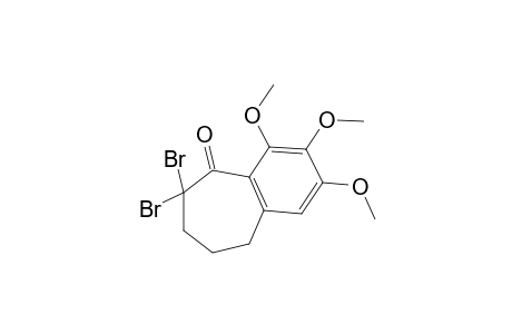 6,6-dibromo-6,7,8,9-tetrahydro-2,3,4-trimethoxy-5H-benzocyclohepten-5-one