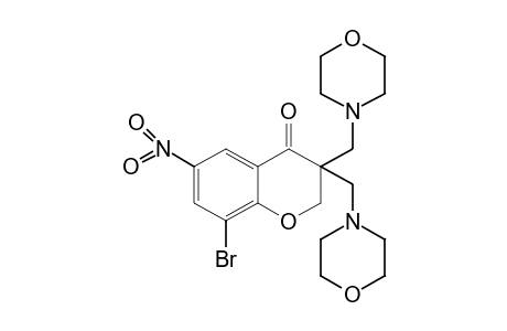 3,3-BIS(MORPHOLINOMETHYL)-8-BROMO-6-NITRO-4-CHROMANONE