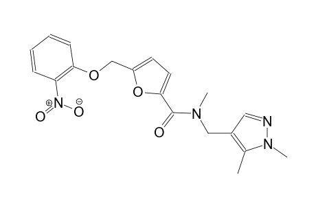 N-[(1,5-dimethyl-1H-pyrazol-4-yl)methyl]-N-methyl-5-[(2-nitrophenoxy)methyl]-2-furamide