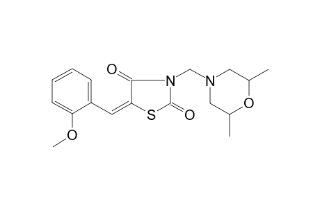 Thiazolidine-2,4-dione, 5-(2-methoxybenzylidene]-3-(2,6-dimethylmorpholinomethyl)-