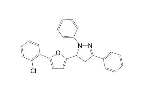 5-[5-(2-chlorophenyl)-2-furyl]-1,3-diphenyl-4,5-dihydro-1H-pyrazole