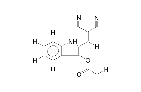 2-(2,2-dicyanovinyl)-1H-indol-3-yl acetate