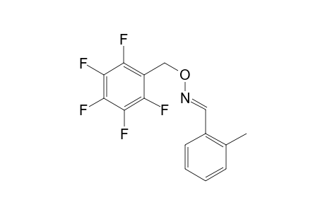 (E)-1-(o-tolyl)-N-[(2,3,4,5,6-pentafluorophenyl)methoxy]methanimine