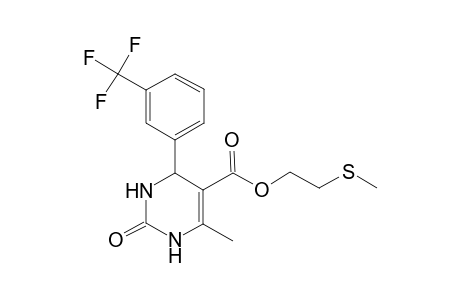 6-Methyl-2-oxo-4-(3-trifluoromethyl-phenyl)-1,2,3,4-tetrahydro-pyrimidine-5-carboxylic acid 2-methylsulfanyl-ethyl ester