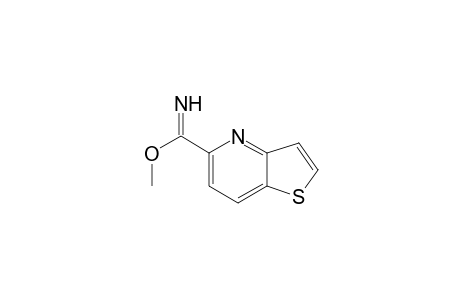 5-Thieno[3,2-b]pyridinecarboximidic acid methyl ester