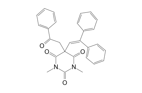 5-(BENZOYLMETHYL)-1,3-DIMETHYL-5-(2,2-DIPHENYLETHENYL)-BARBITURIC-ACID