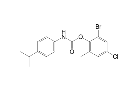 p-isopropylcarbanilic acid, 6-bromo-4-chloro-o-tolyl ester