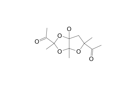 exo-3,endo-7-DIACETYL-1-HYDROXY-endo-3,5-exo-7-TRIMETHYL-(C/T)-2,4,6-TRIOXA-BICYCLO-[3.3.0]-OCTANE