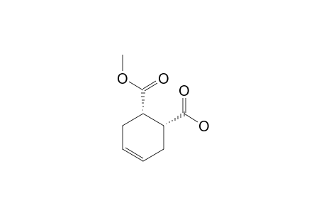 (1R,6S)-6-carbomethoxycyclohex-3-ene-1-carboxylic acid