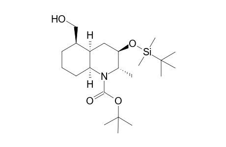 (2S,3R,4aR,5R,8aS)-3-((tert-Butyldimethylsilyloxy))-5-(hydroxymethyl)-2-methyloctahydroquinolin-1-carboxylic acid tert-buty; ester