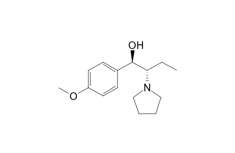 (1r*,2s*)-1-(p-methoxyphenyl)-2-(1-pyrrolidinyl)butanol