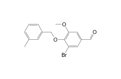 Benzaldehyde, 3-bromo-5-methoxy-4-[(3-methylphenyl)methoxy]-