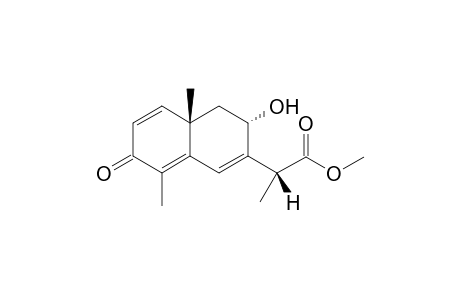 Methyl 8.alpha.-Hydroxy-3-oxo-11.beta.H-eudesma-1,4,6-trien-12-oate