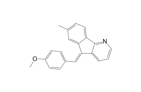 (5E)-5-(4-methoxybenzylidene)-7-methyl-5H-indeno[1,2-b]pyridine