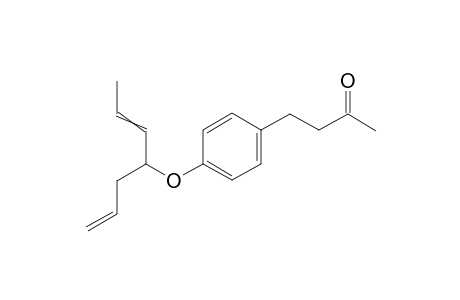 4-(4-(hepta-1,5-dien-4-yloxy)phenyl)butan-2-one