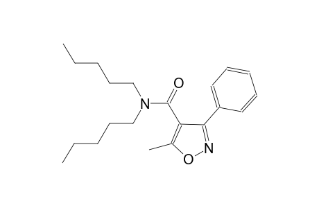 5-methyl-N,N-dipentyl-3-phenyl-4-isoxazolecarboxamide
