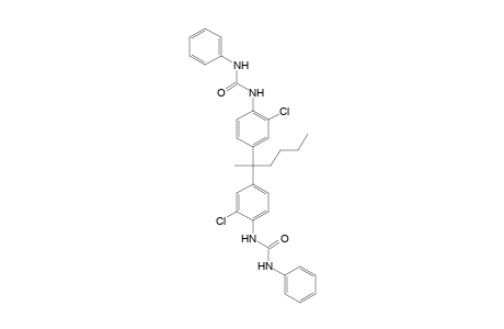 2,2-Bis[3-chloro-4-(3-phenylureido)phenyl]hexane