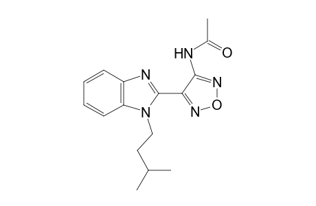 Acetamide, N-[4-[1-(3-methylbutyl)-1H-benzoimidazol-2-yl]furazan-3-yl]-