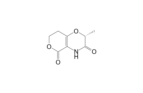 (+)-(R)-2-METHYL-7,8-DIHYDROPYRANOL-[4.3-B]-[1.4]-OXAZINE-3,5-(2-H,4-H)-DIONE