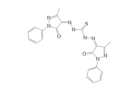 1,5-Bis(3-methyl-1-phenyl-5-oxopyrazol-4-yl)thiocarbohydrazone