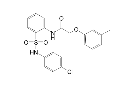 acetamide, N-[2-[[(4-chlorophenyl)amino]sulfonyl]phenyl]-2-(3-methylphenoxy)-