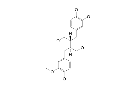 (-)-3-(3'',4''-DIHYDROXYBENZYL)-2-(4'-HYDROXY-3'-METHOXYBENZYL)-BUTANE-1,4-DIOL