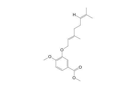 METHYL-3-[[(2E)-3,7-DIMETHYL-2,6-OCTADIENYL]-OXY]-4-METHOXYBENZOATE