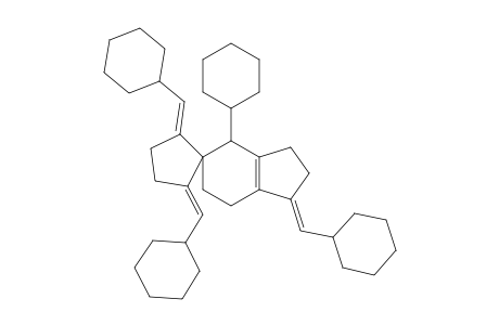 4'-Cyclohexyl-1',2,5-tris[(E)-cyclohexylmethylene]-2',3',6',7'-tetrahydrospiro[cyclopentane-1,5'-(4''H)-indene]