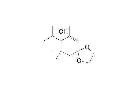 8-Isopropyl-7,9,9-trimethyl-1,4-dioxaspiro[4.5]dec-6-en-8-ol