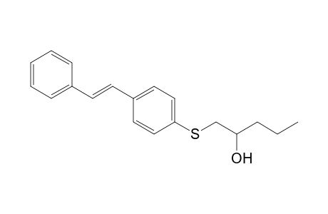 1-[4-[(E)-styryl]phenyl]sulfanylpentan-2-ol