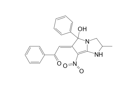 2-[5-Hydroxy-7-nitro-2-methyl-5-phenyl-2,3-dihydro-1H-pyrrolo[1,2-a]imidazol-6(5H)-yliden]-1-phenyl-1-ethanone