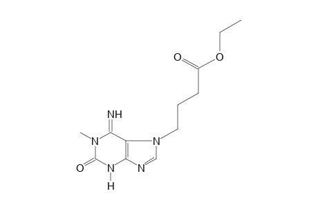 6-imino-1-methyl-2-oxopurine-7-butyric acid, ethyl ester