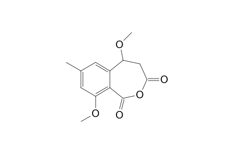 2-Benzoxepin-1,3-dione, 4,5-dihydro-5,9-dimethoxy-7-methyl-