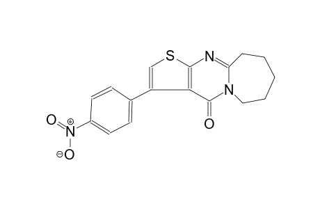 thieno[2',3':4,5]pyrimido[1,2-a]azepin-4(6H)-one, 7,8,9,10-tetrahydro-3-(4-nitrophenyl)-