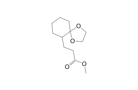 Methyl 3-(1,4-dioxaspiro[4.5]dec-6-yl)propanoate
