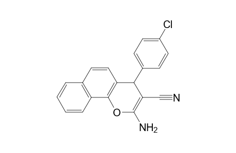 2-Amino-4-(4-chlorophenyl)-4H-benzo[h]chromene-3-carbonitrile