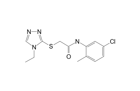 N-(5-chloro-2-methylphenyl)-2-[(4-ethyl-4H-1,2,4-triazol-3-yl)sulfanyl]acetamide